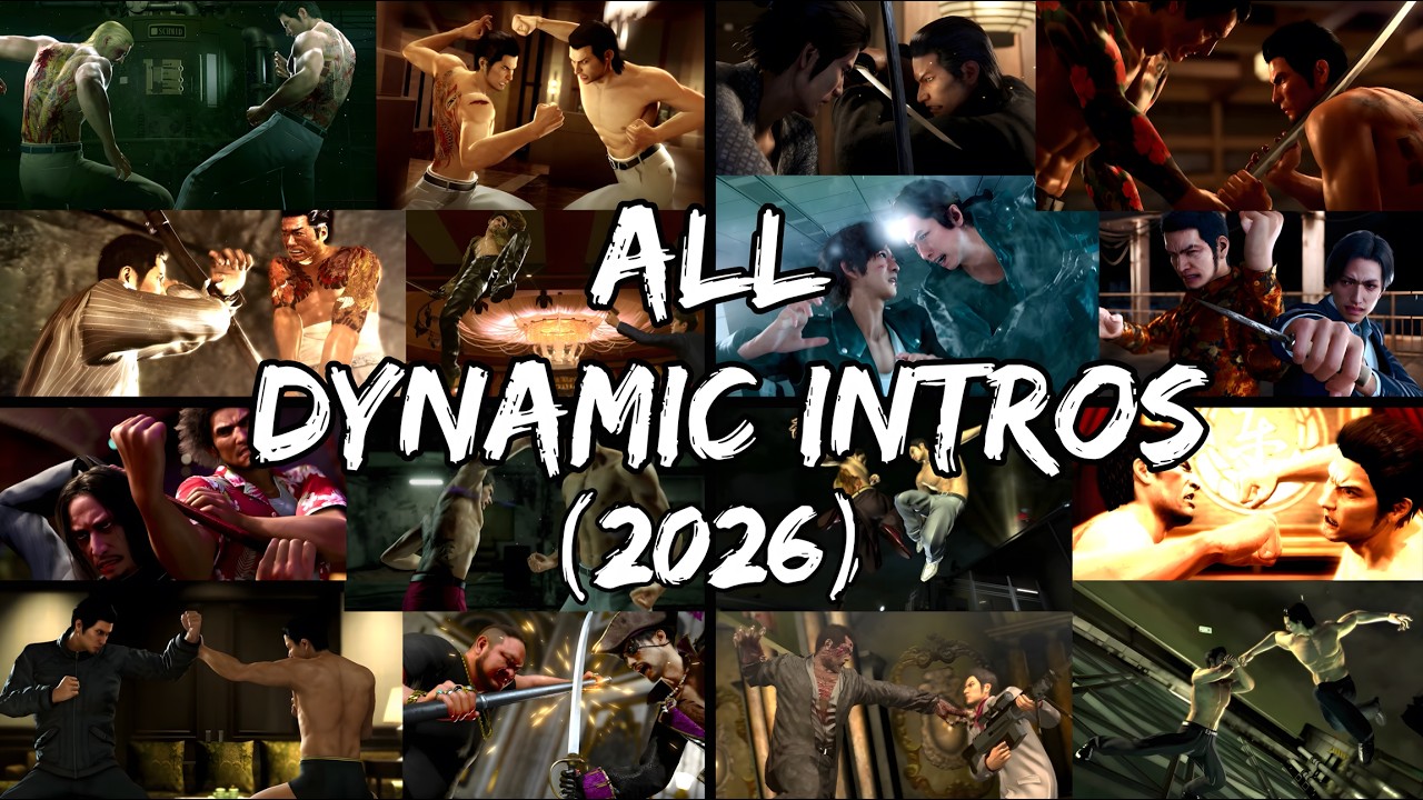 Every Single Yakuza Series Dynamic Intros - 2026 (4K 60FPS)
