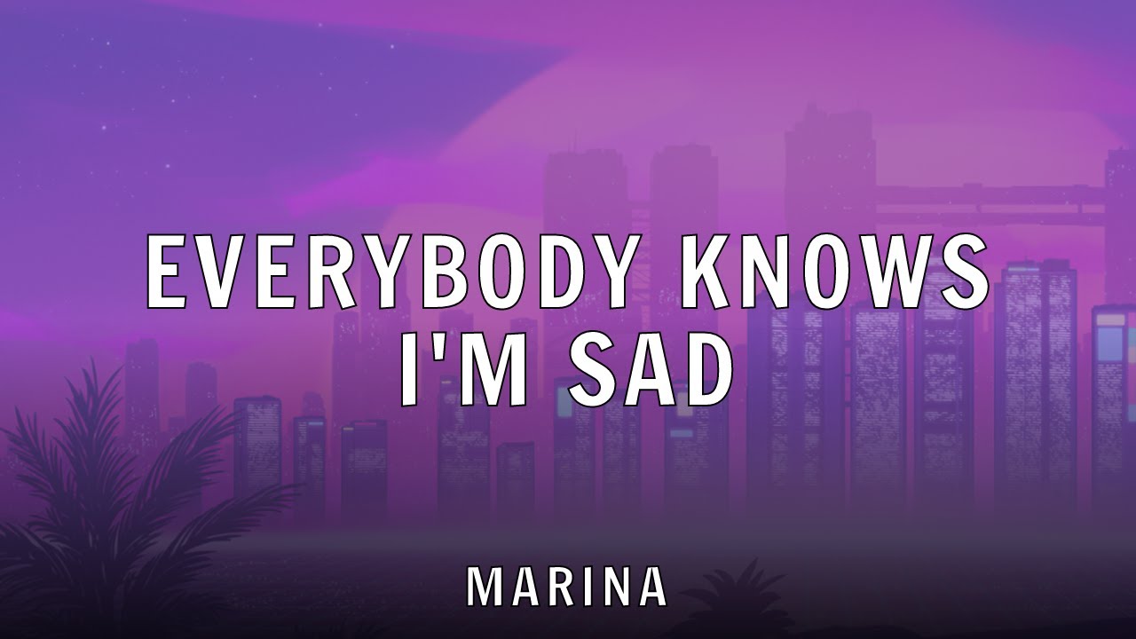 MARINA - EVERYBODY KNOWS I'M SAD - REMIX (Lyrics)