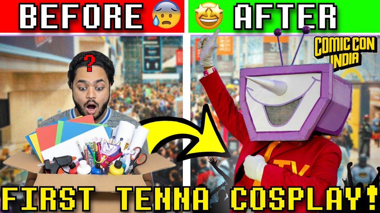 Я сделал свой первый косплей DELTARUNE TENNA и взял его с собой на Comic Con Hyderabad 2025!