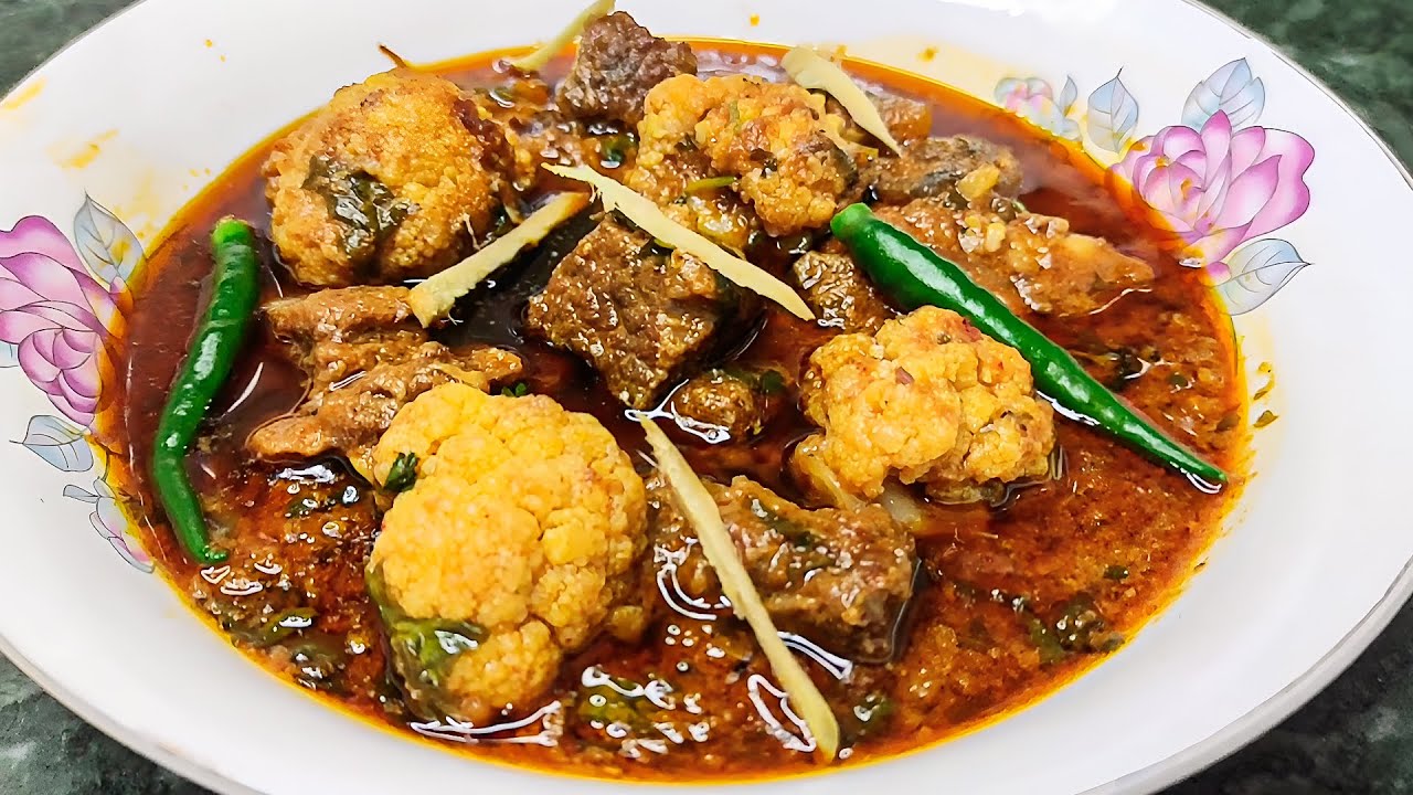 Gobhi Gosht | Mutton Gobhi Gosht | Mutton Cauliflower | Gobi recipe |