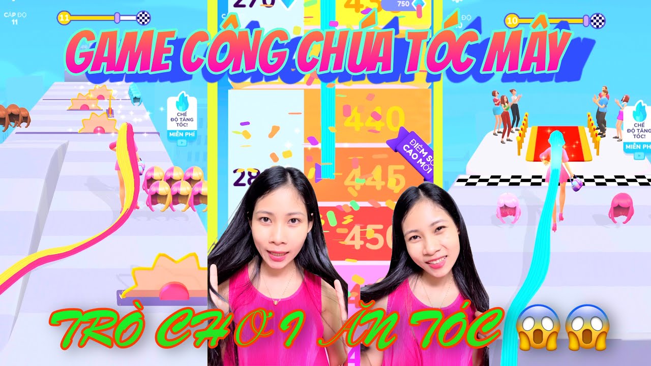 SAM LẦN ĐẦU CHƠI GAME CÔNG CHÚA TÓC MÂY 👩‍🦰  TRÒ CHƠI ĂN TÓC?❓ SAM CHANNEL♥️