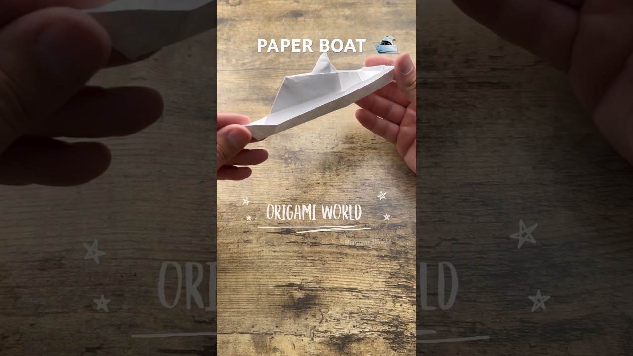 ORIGAMI FLOATING PAPER BOAT EASY TUTORIAL | DIY ORIGAMI BOAT FLOAT STEP BY STEP | PAPER BOAT FOLDING