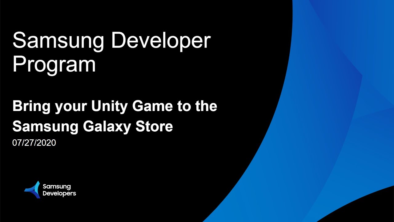 Bring your Unity Game to the Samsung Galaxy Store