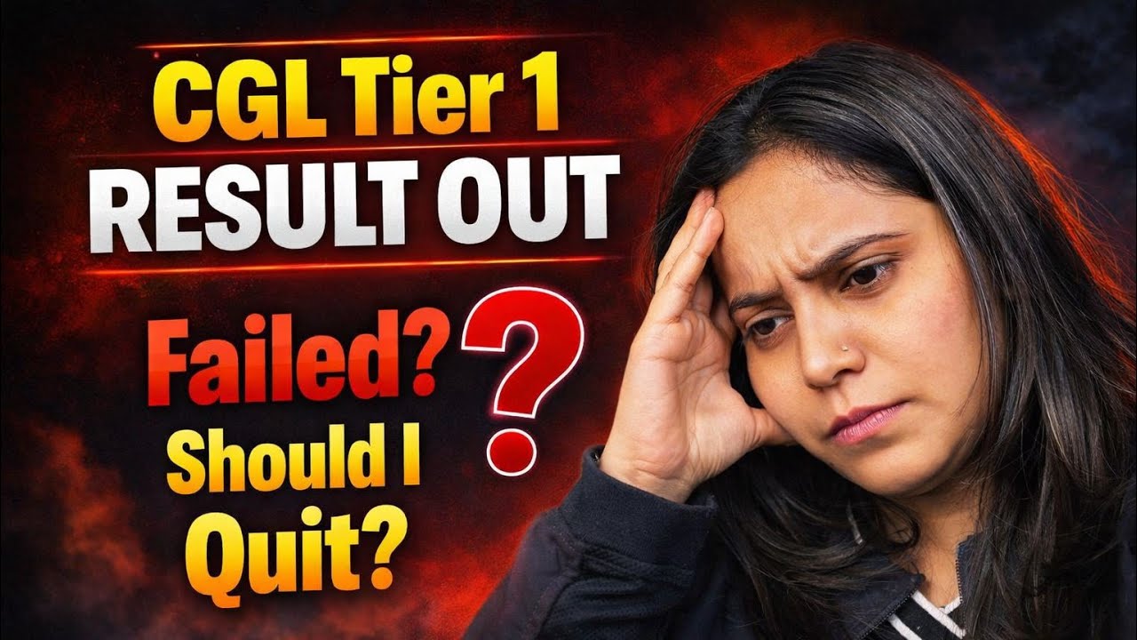My SSC CGL Tier Result 😭||Quit?  #ssc #cglresult #governmentexam #failure #cgl #viral #motivation 