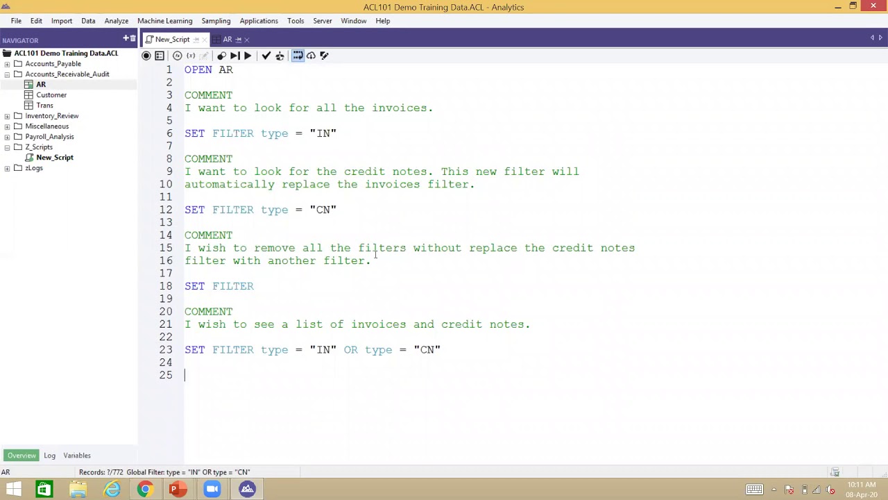 ACL Robotics technical training - very basic scripting introduction