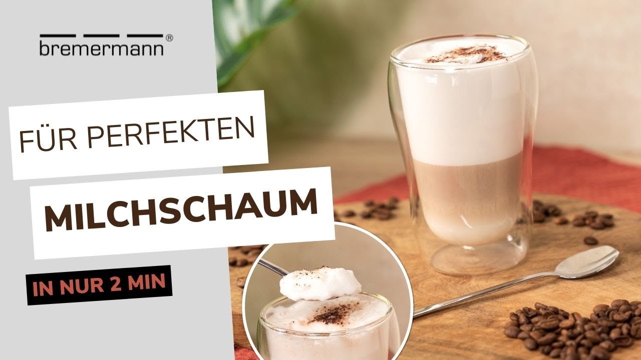 Milchaufschäumer, manuell, mit Doppelsieb | bremermann