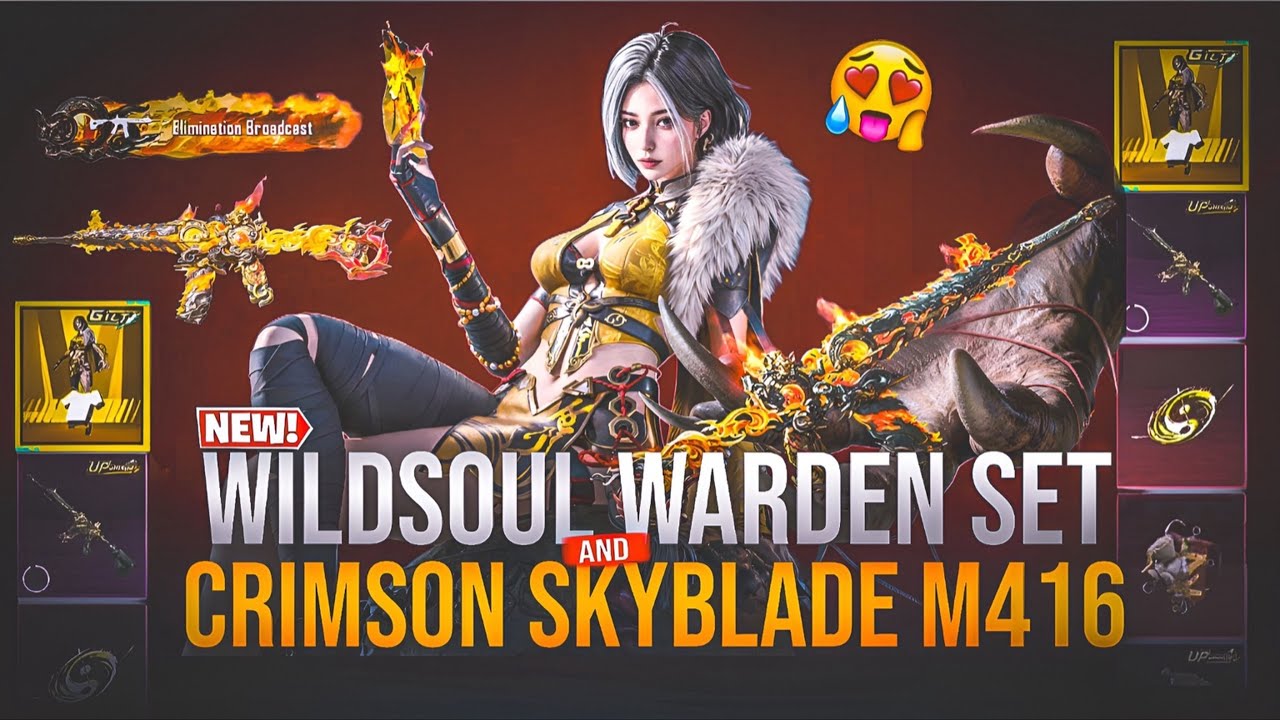New Ultimate Crate Opening! Wildsoul Warden Set ! Crimson Skyblqde M416 ! Pubg Mobile 