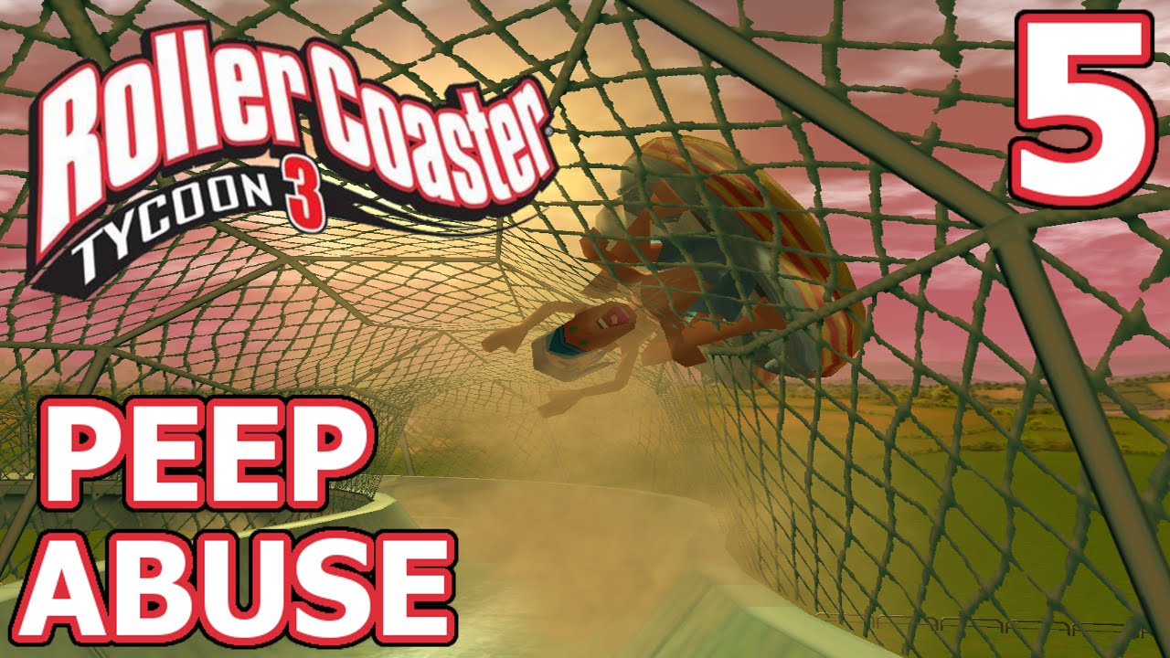 Peep Abuse (RollerCoaster Tycoon 3) - Part 5 - ROCKET SLIDE