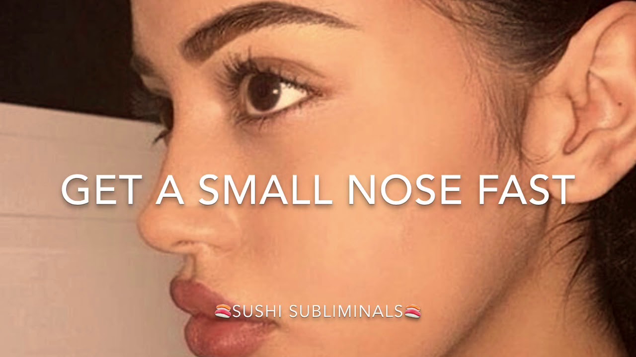🍣get a small and thin nose in seconds fast subliminal🍣