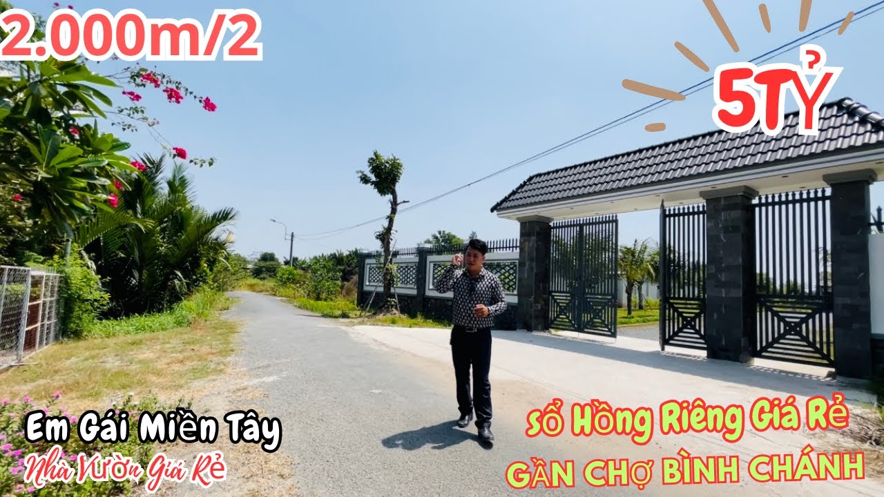 ✅Nhà Vườn Giá Rẻ 2.000M/2 Gần Chợ Bình Chánh -Nhiều Cây Trái -Nhà Đẹp Tâm Nguyệt