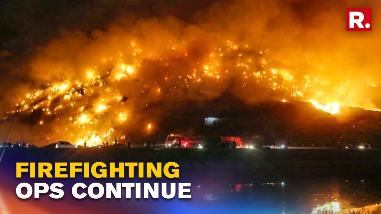 Bhalswa Landfill Fire Rages On For 4th Straight Day; Delhi Govt Fines NDMC ₹50 Lakh For Negligence