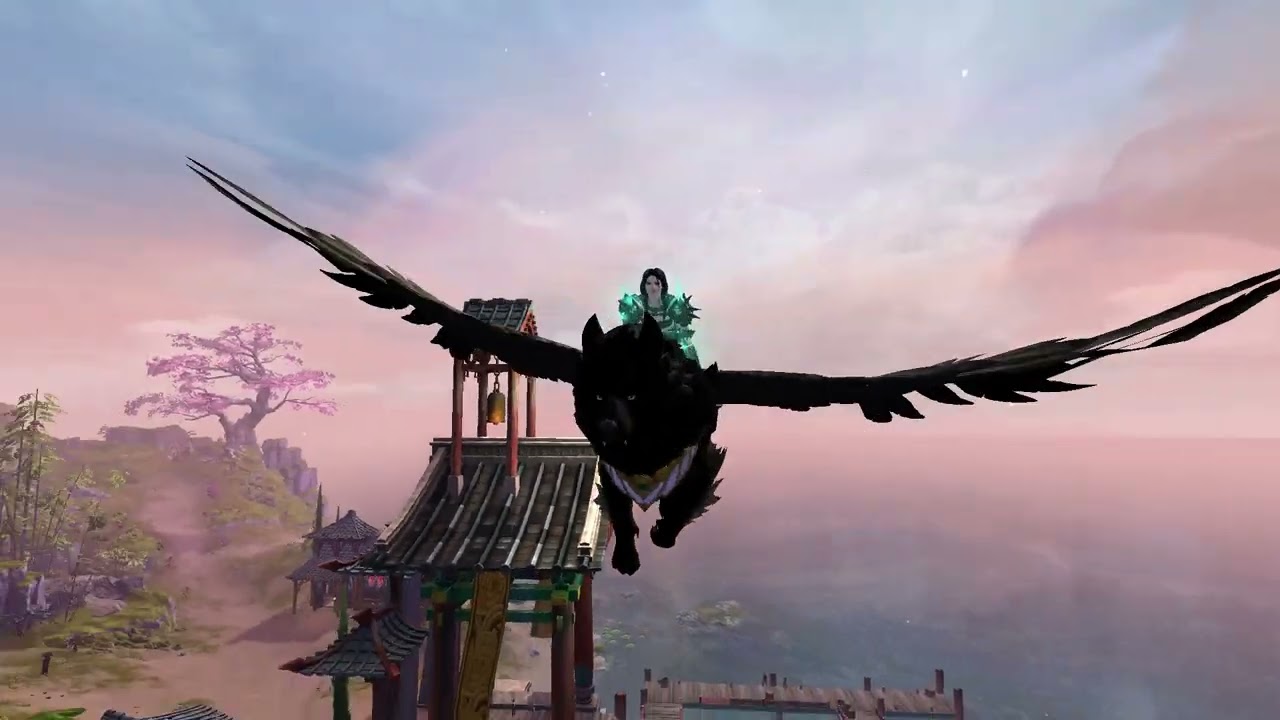 (GW2) Wolf Griffon mount showcase