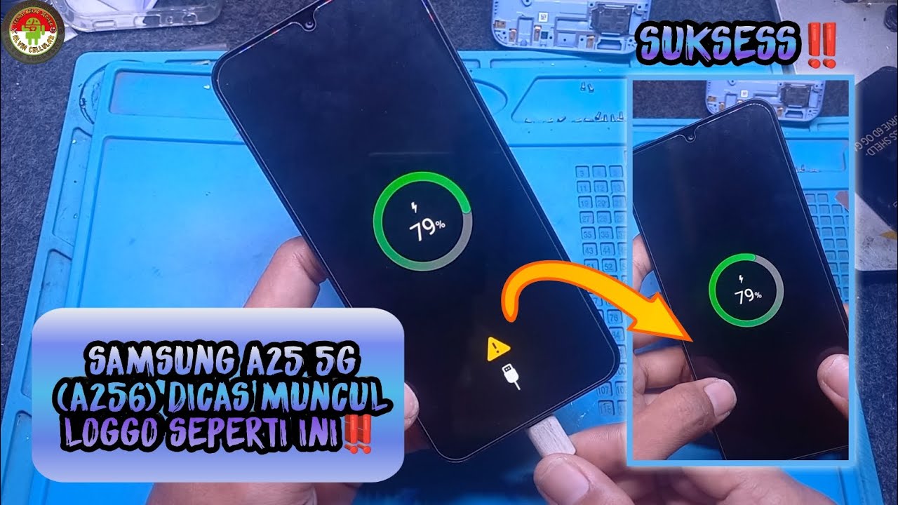 SAMSUNG A25 5G (A256) DICAS MUNCUL LOGGO SEGITIGA KUNING,INI SALAH SATU SOLUSINYA‼️