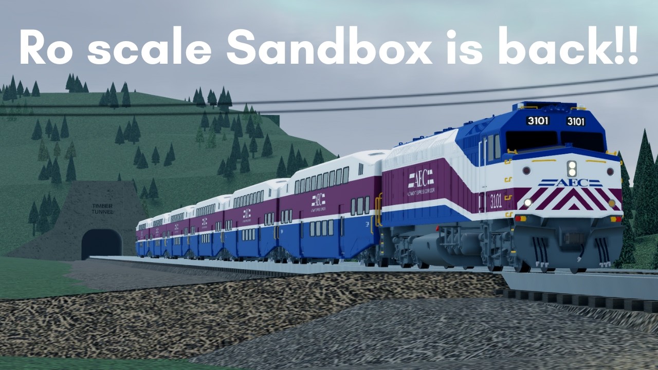 RO SCALE SANDBOX IS BACK! Featuring new train designed trains!