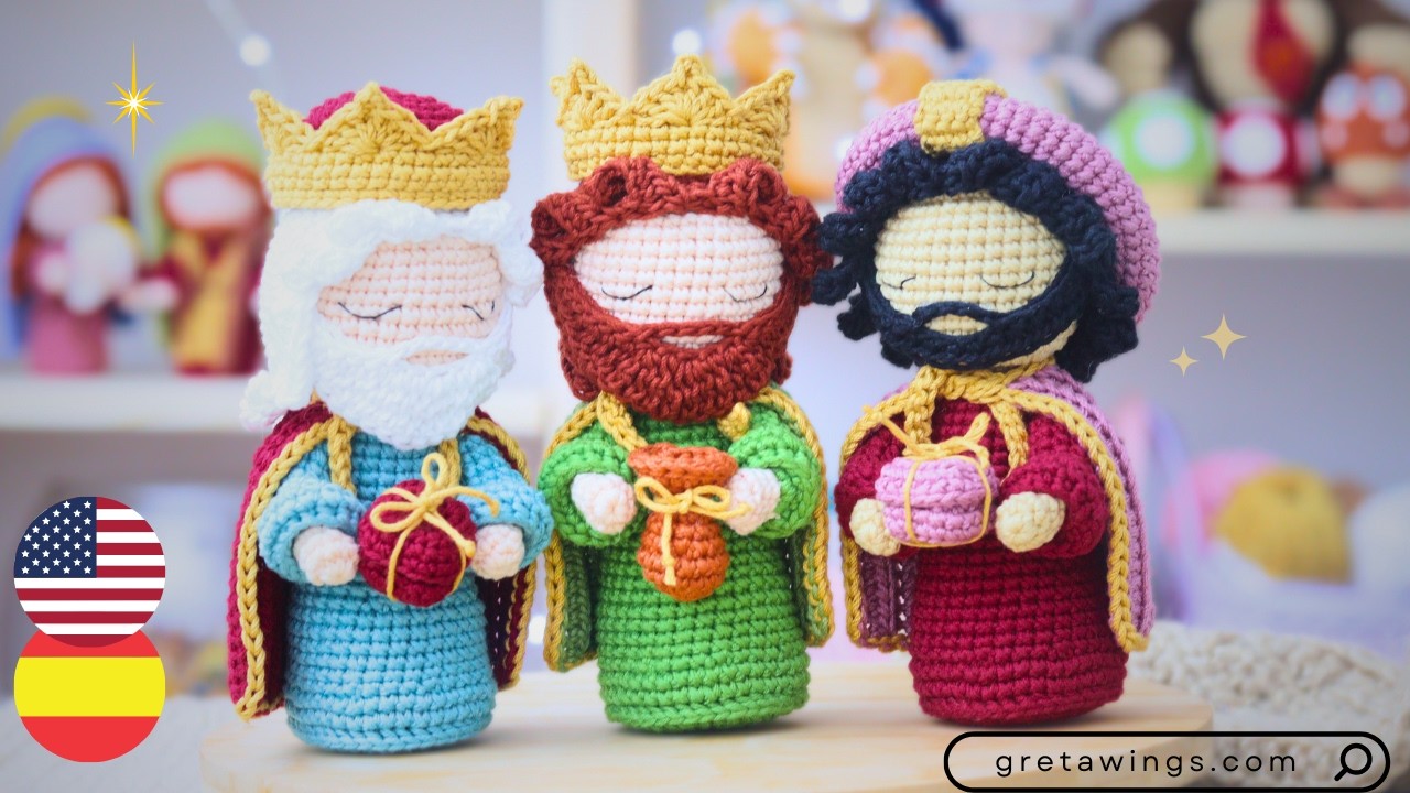 How to Crochet the Three Wise Men: Easy and Magical Amigurumi .@gretawingsdiy
