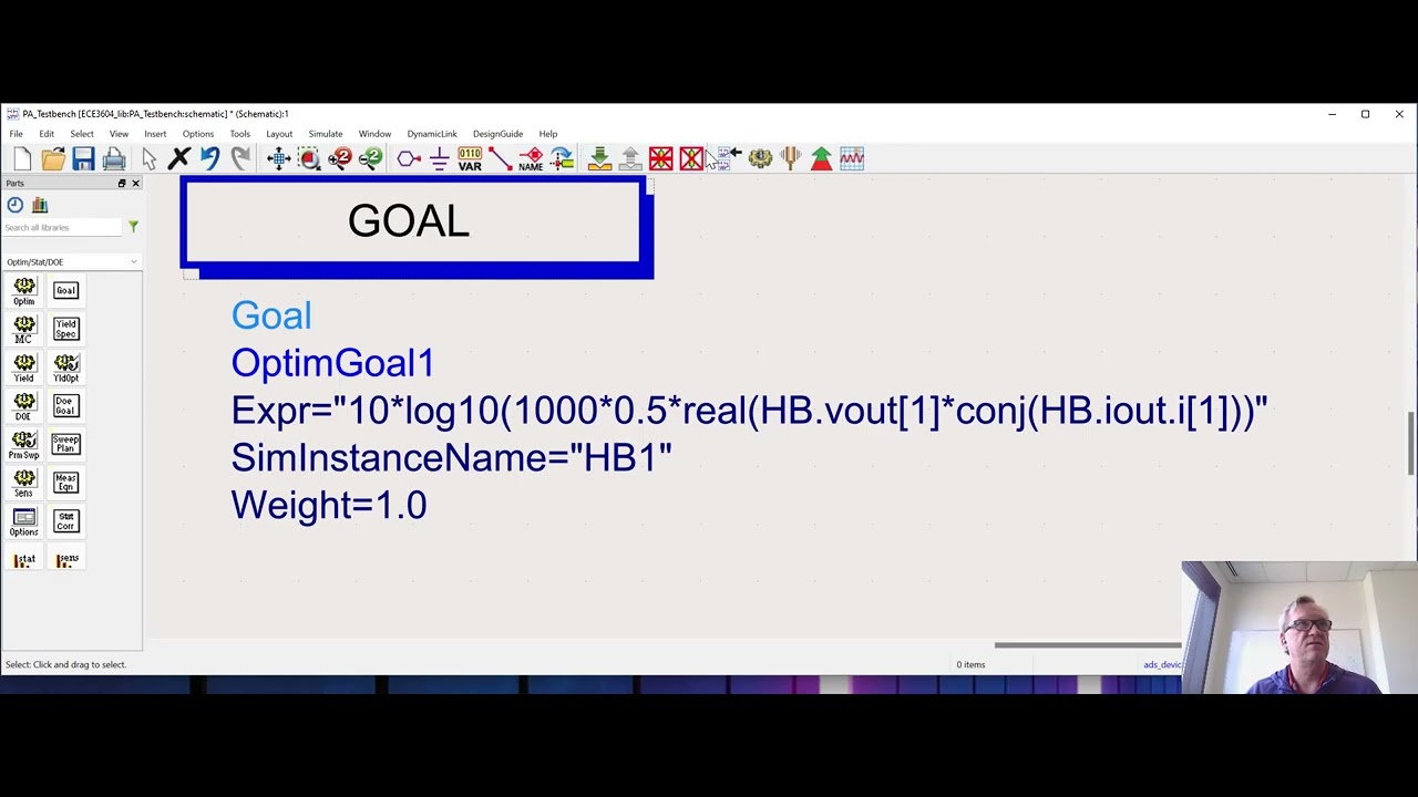 ADS - Using Optimization Engine to Optimize PA