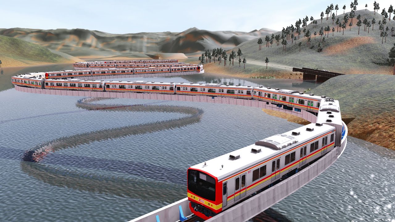 This Train Runs on a Zig Zag Track in The Old Town - Trainz Railroad Simulator 2019