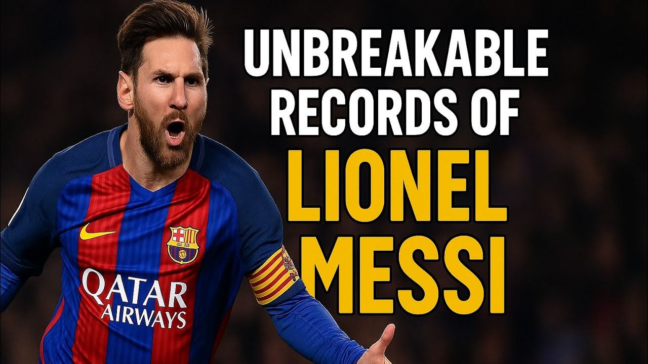 The Unbreakable   Records  of Lionel  messi⚽⚽⚽⚽👑️👑️👑️🌎🌎🎖️️🎬🎬