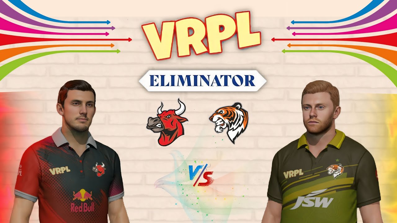 VRPL Playoffs | Eliminator 3 | Bengaluru Bulls vs Bengal Tigers | Cricket 22