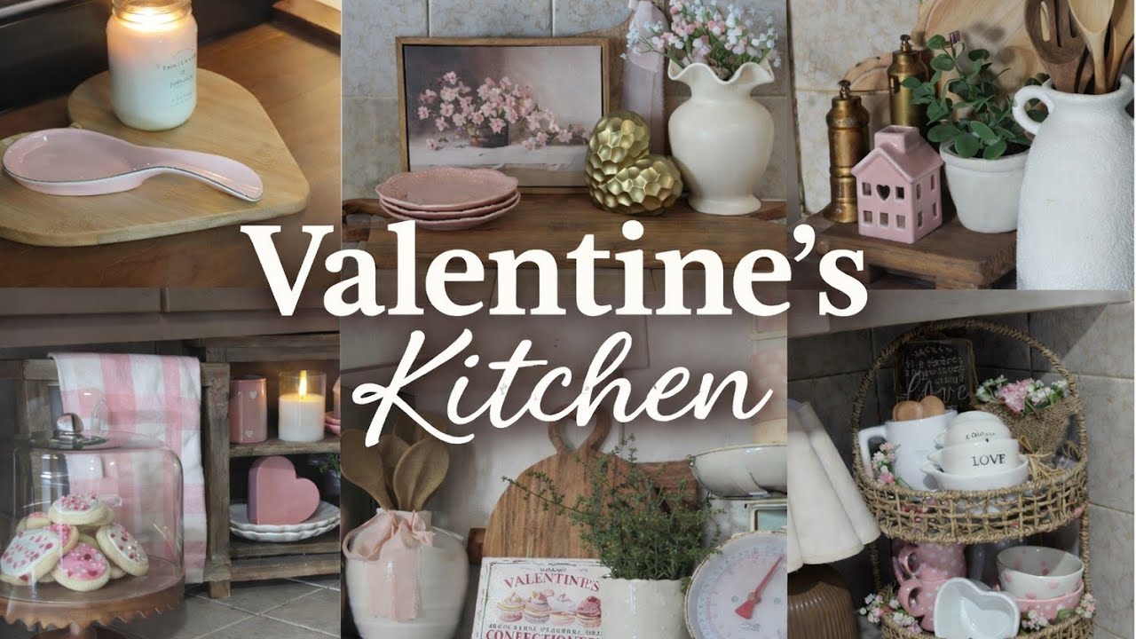 🩷 Valentine’s Kitchen + Kitchen Nook Decorate With Me | Cozy Valentine’s Decor 2026 🩷