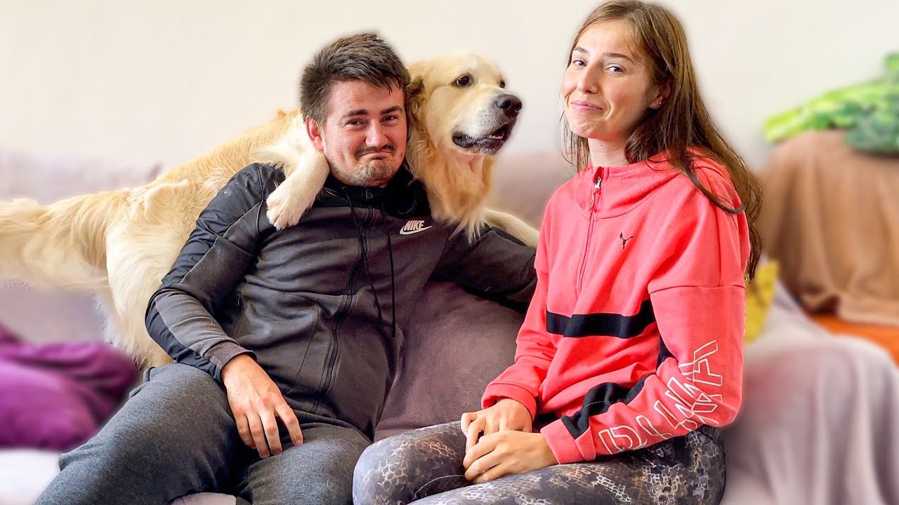 How long can I hug my wife if we have a Golden Retriever [Jealous Dog Bailey]