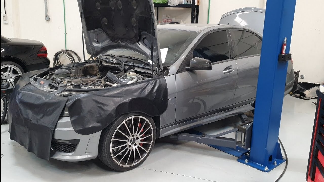 C63 2013 with 196k km intake manifold issues (part 1)