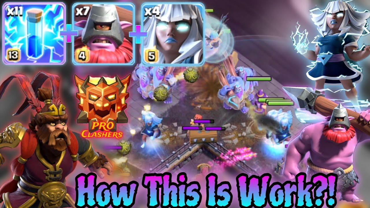 Didn't Expect That!. 11 Lighting+E-TITAN+Thrower Combo Is Unbelievable In Ranked Legend League.Army👇