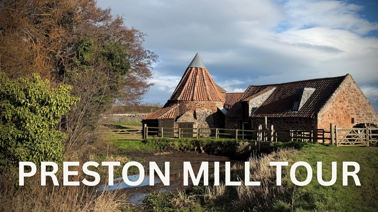A peaceful walk through a historic Scottish watermill | Relaxing countryside ambience