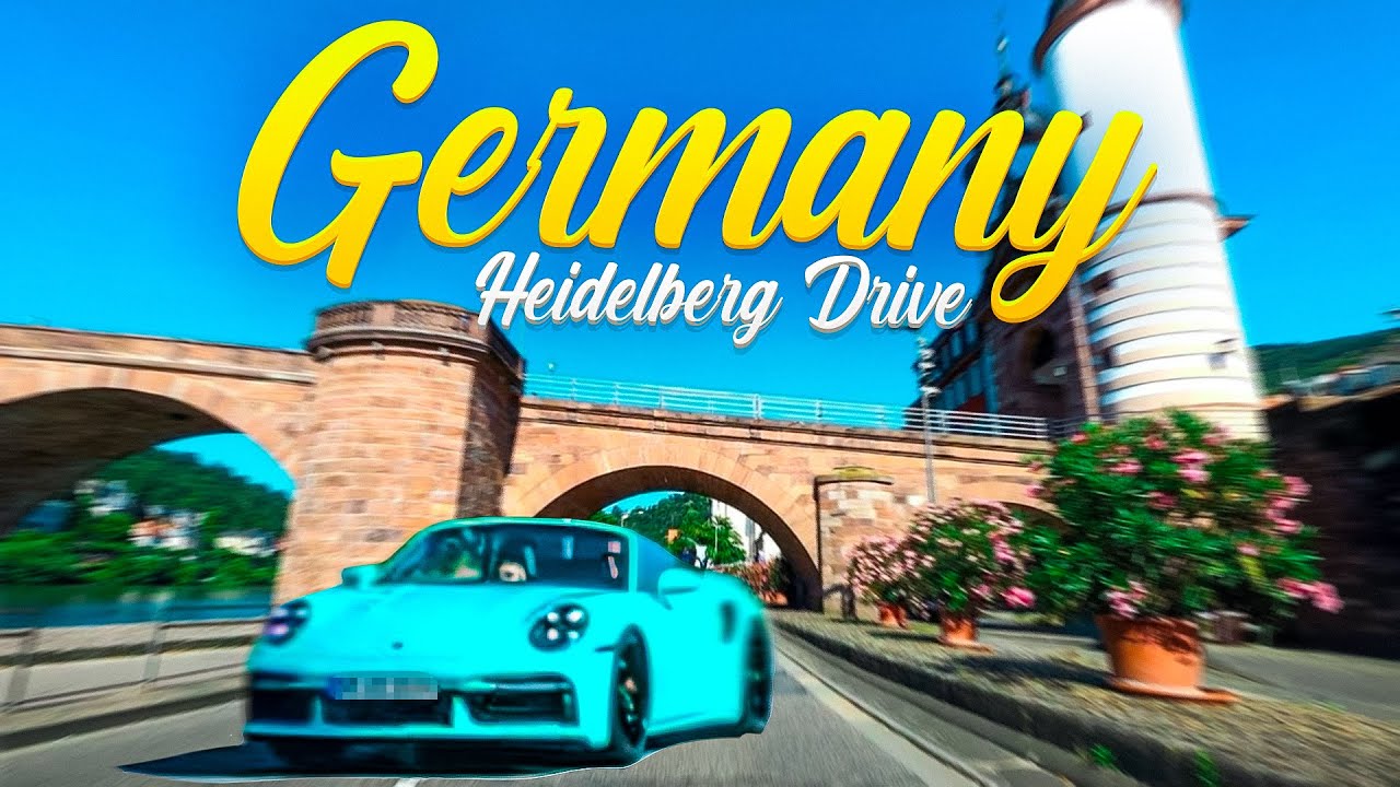 Heidelberg Germany scenic river, village and Autobahn drive. Real life Instagram places!
