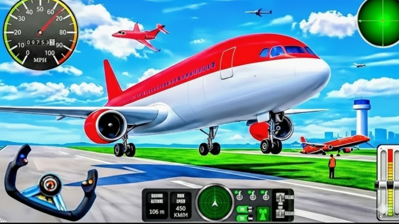 The World Smoothest Landing | boeing 747 | New  york Airport #msfs2024 #aviation