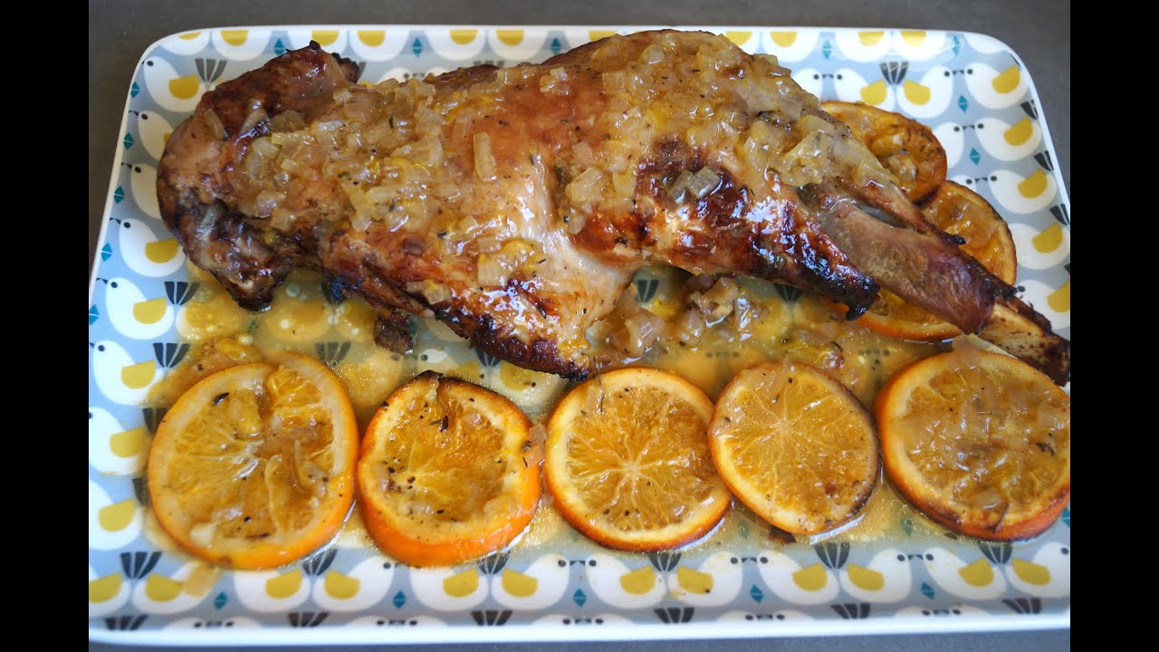 Cuisse de dinde à l'orange, simple, rapide et très bon
