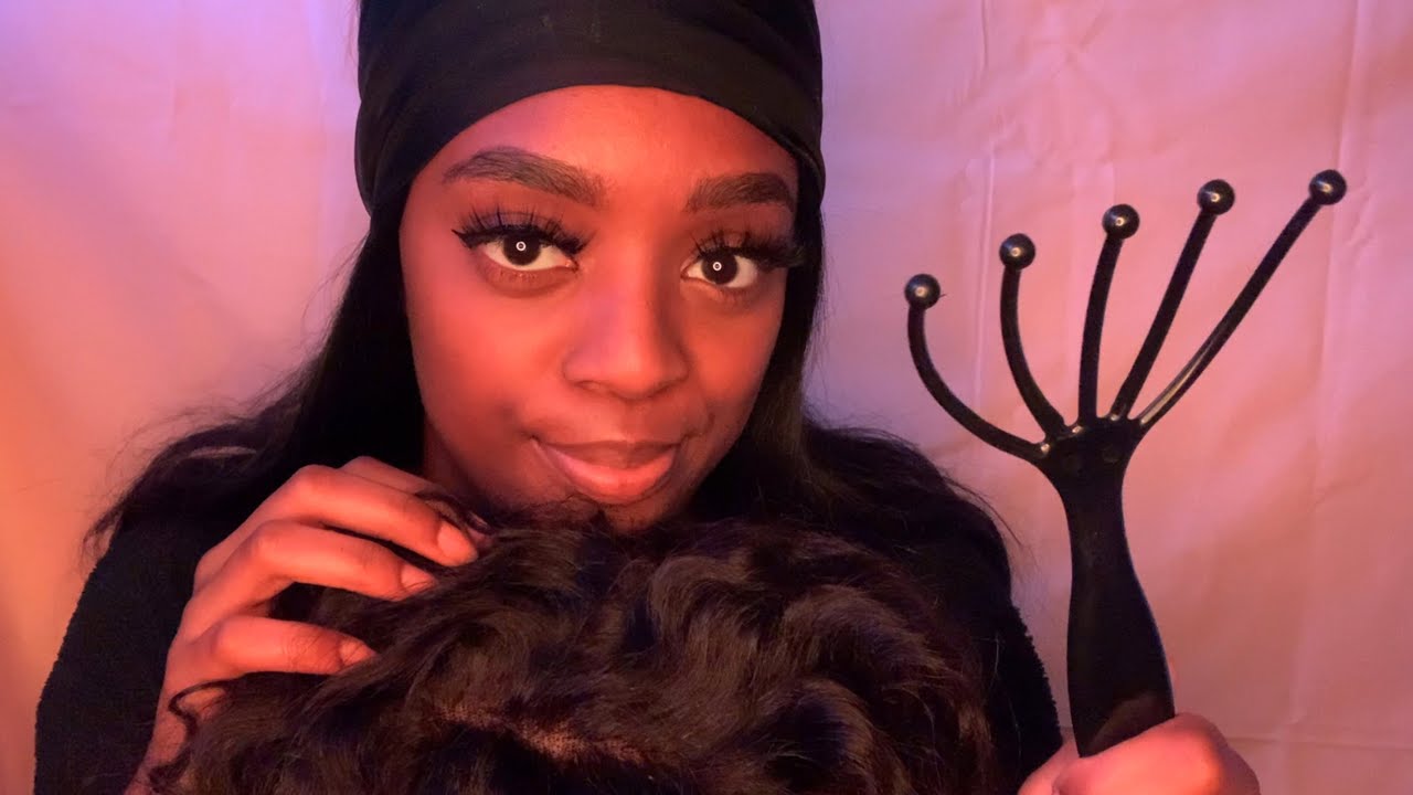 ASMR Hair Play | Aggressive Brushing Combing & Scratching | No Talking ASMR