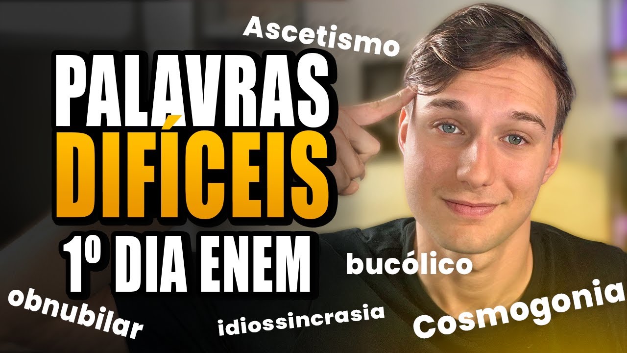 PALAVRAS DIF&Iacute;CEIS que SEMPRE CAEM no ENEM! (n&atilde;o saber = ERRAR quest&otilde;es)