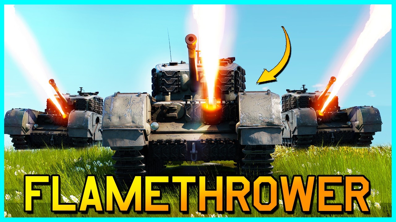 Burning My Enemies ALIVE With The Churchill Crocodile - War Thunder