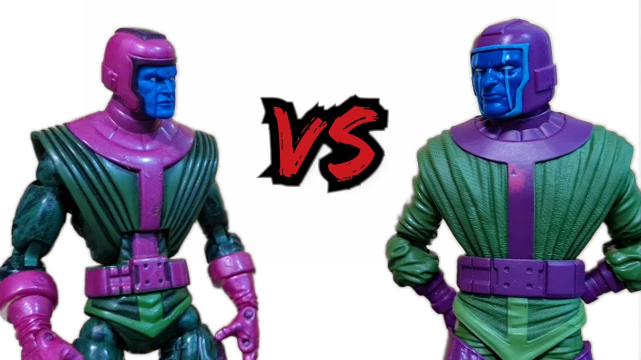 Marvel Legends Showdown -  Early Hasbro Kang (Ares BAF Wave) vs Kang (Joe Fix-it BAF Wave)