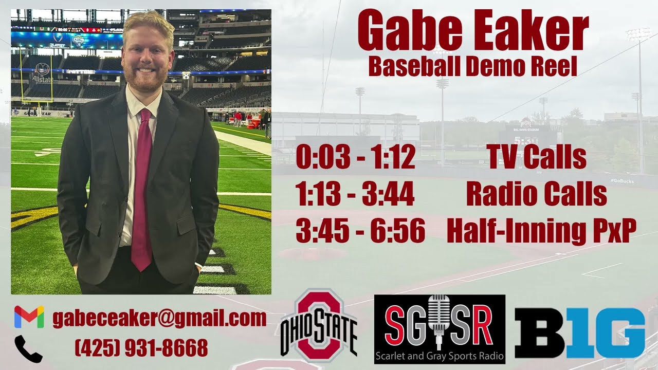 Gabe Eaker Baseball/Softball Demo Reel 2025