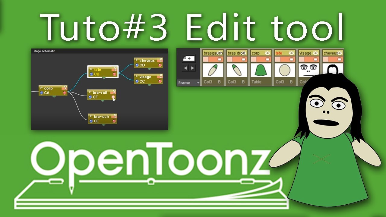 OpenToonZ tuto#3 - Animation avec Edit tool