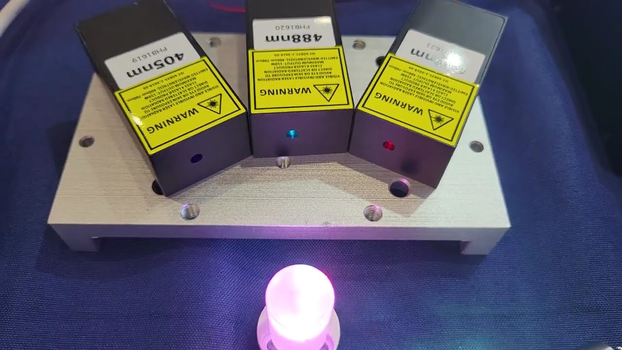 405 nm, 488 nm, 640 nm lasers