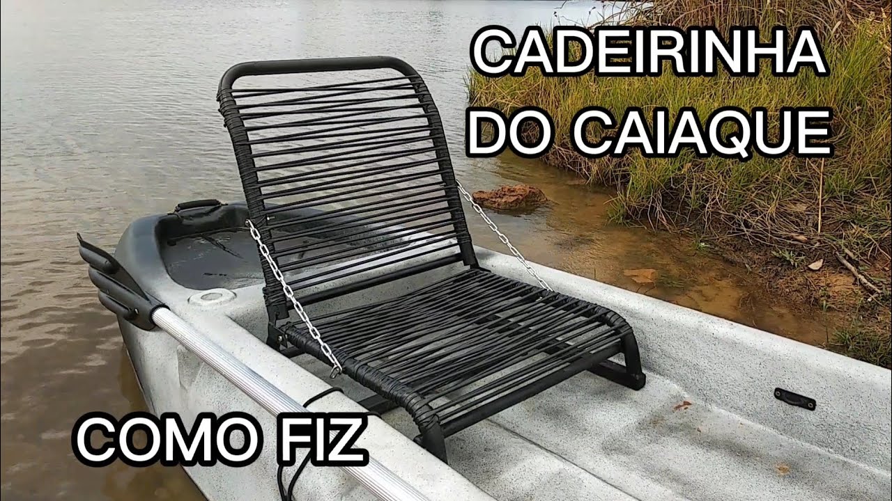 CADEIRINHA ARTESANAL DE MACARRÃO PARA CAIAQUE | Caiaque de isopor e fibra de vidro | Parte 10 |