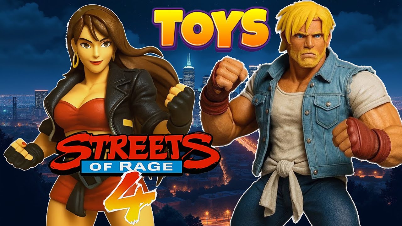 Streets of Rage 4 Action Figure Toys in Real Life - Fan-Made AI