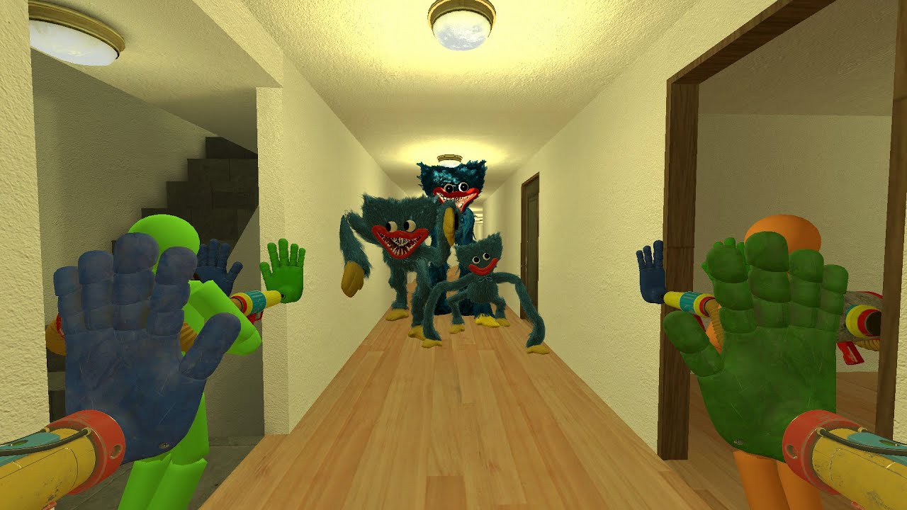 NEW! NORMAL! MINI! Huggy Wuggy & NEW Huggy & MINI Huggy Wuggy Chase 100 Players in Liminal Hotel