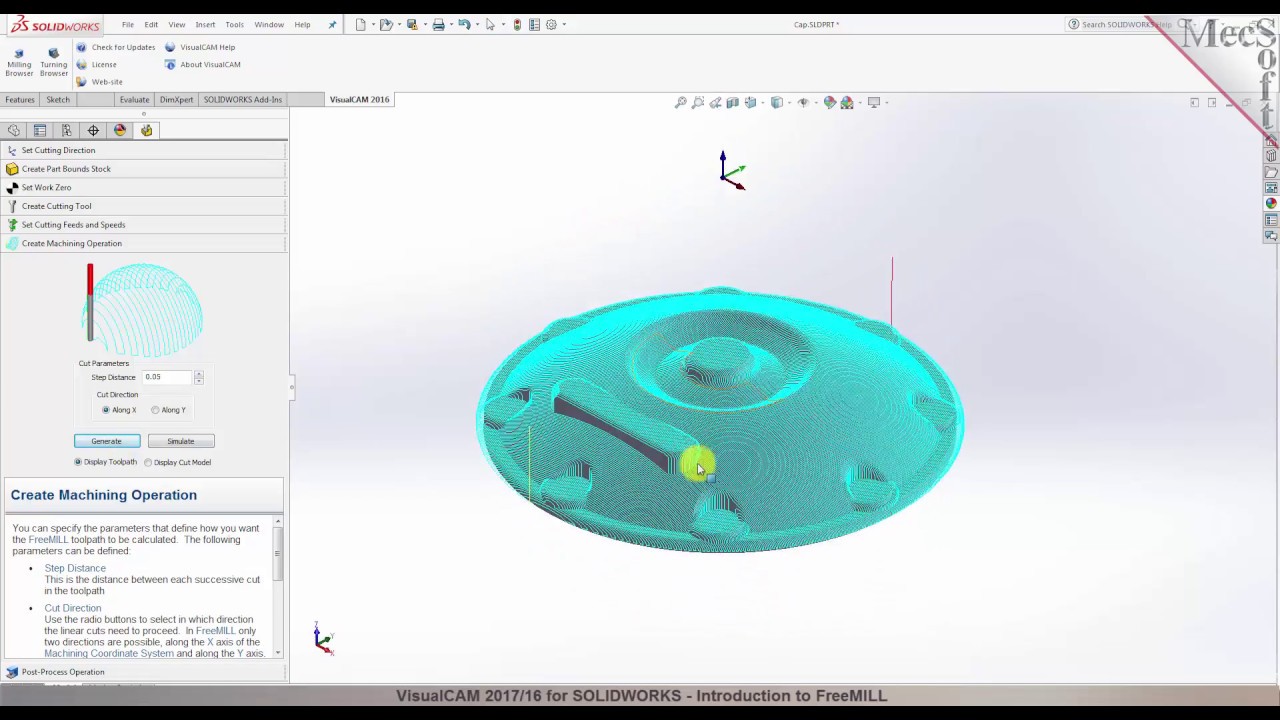 FreeMILL 2017 for SOLIDWORKS Demo
