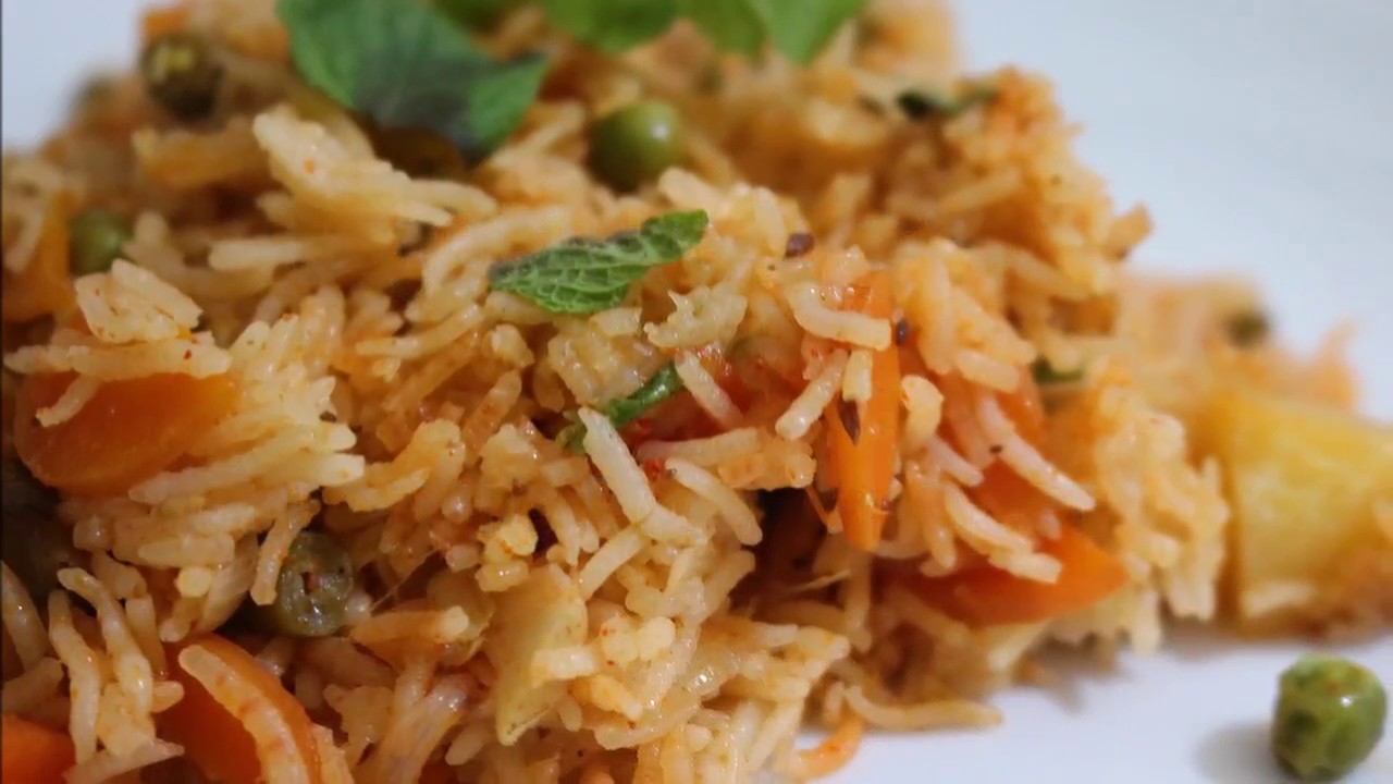Vegetable Biryani Recipe in Electric Rice Cooker