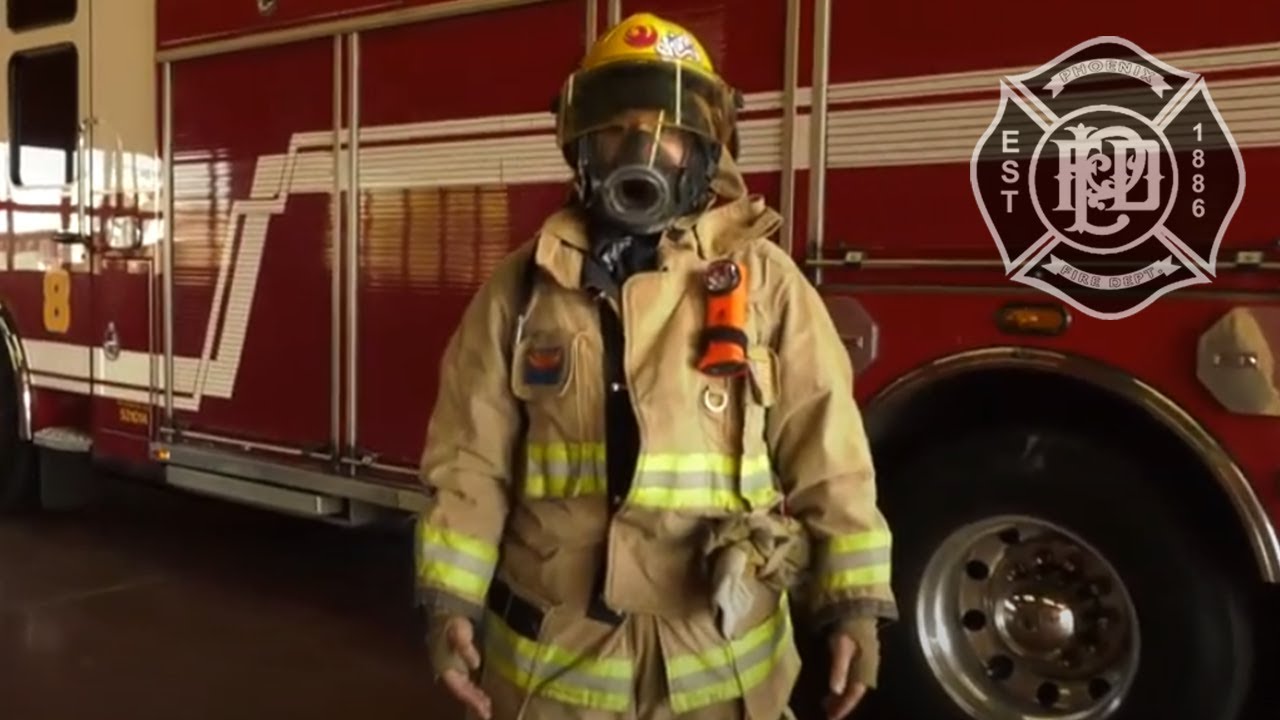 Phoenix Firefighter in turnout uniform