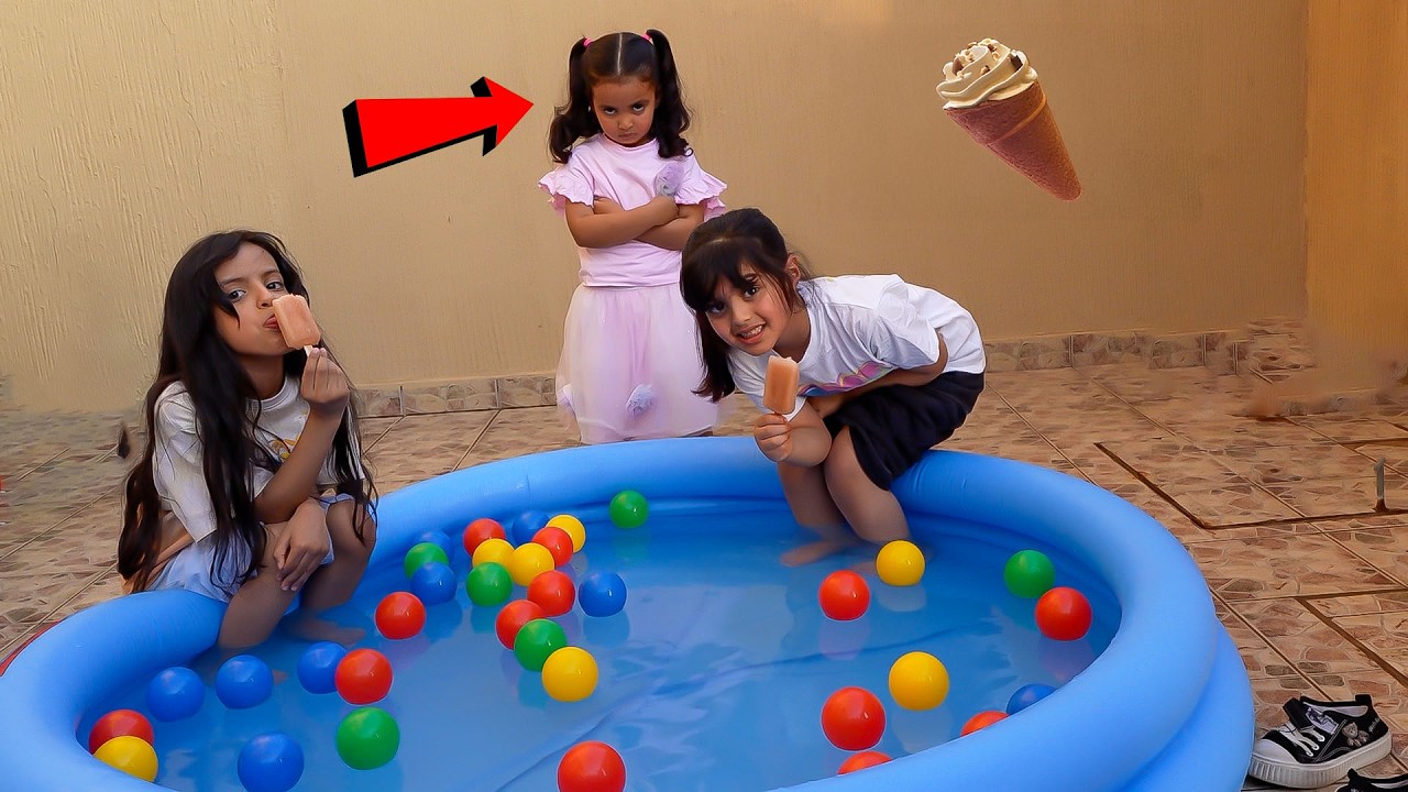 ماتعطي خواتها من الايسكريمات !!