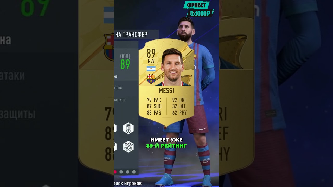 что если бы Лионель Месси не ушёл из Барсы в FIFA 22?
