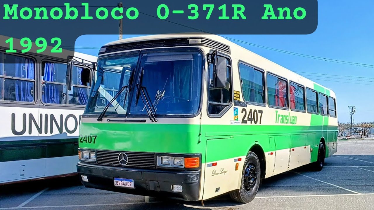 APRESENTANDO: Transluan 2407 Mercedes Bens Monobloco 0-371R Ano 1992 #raridade #classico