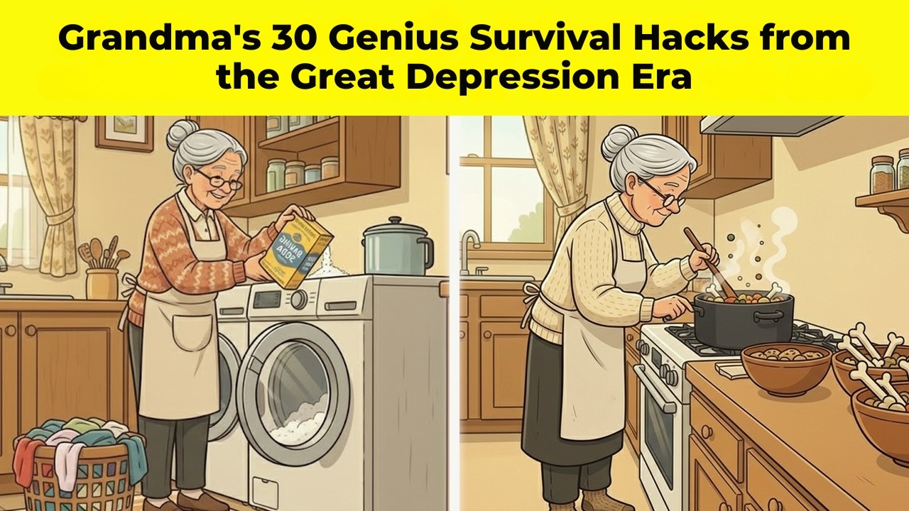 Grandma's 30 Genius Survival Hacks from the Great Depression That Still Make Your Life Easier Today!