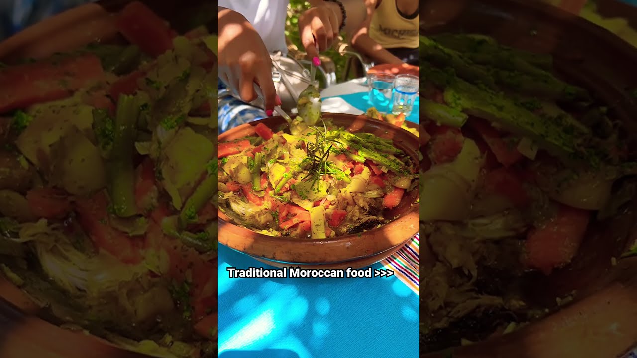 Trying Traditional Moroccan food in Marrakech, Morocco 🤤Tagine 😍 #moroccanfood #moroccovscroatia