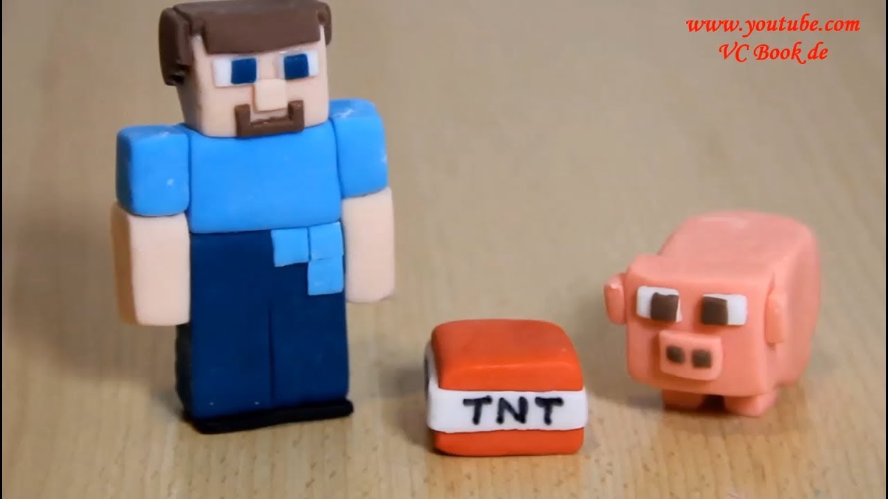 Minecraft Figuren aus Fondant / Minecraft Steve